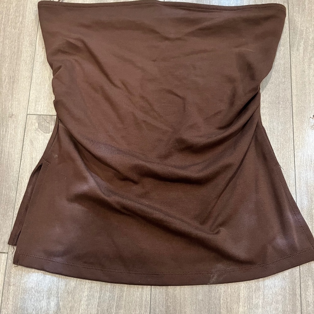 brown tub top